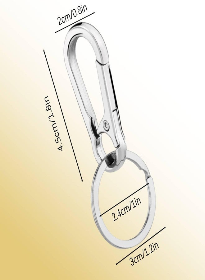 IVICOO Key Chain Rings Clip,Key Rings for Car Keys,Key Chains Women Cute,Keychains for Women Clip,Carabiner for Keys(Gold+Silver) - Image 2